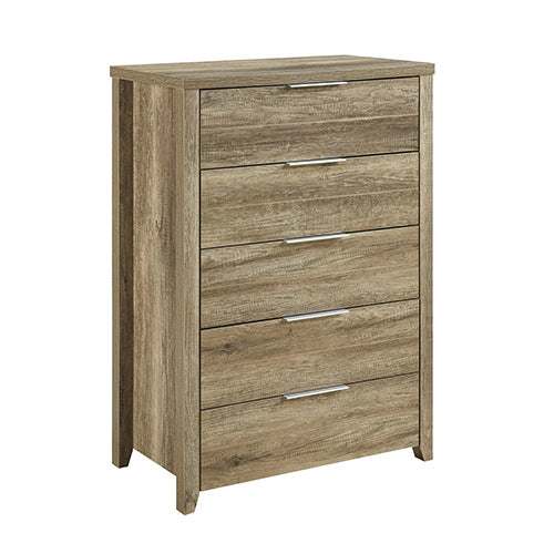 Cielo Tallboy Bedroom Drawer Cabinet Oak