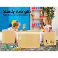 Kids Table and Chair Set Study Desk Dining Wooden