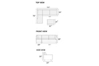Chaise Lounge | Fabric Lounge | Macintosh 3.5 Seater (Steel)