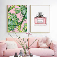 Canvas Pictures Home Decor Nordic Style Pink Style Perfume Picture Paintings Wall Art Prints Poster Hotel Modular Living Room