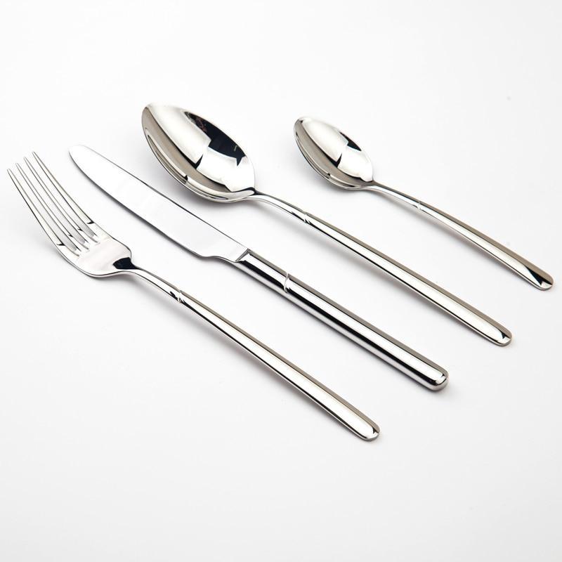 Dinnerware Set Luxury Cutlery Steel Set Quality 24 pcs