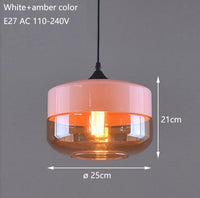 Nordic Modern loft hanging Glass Pendant Lamp