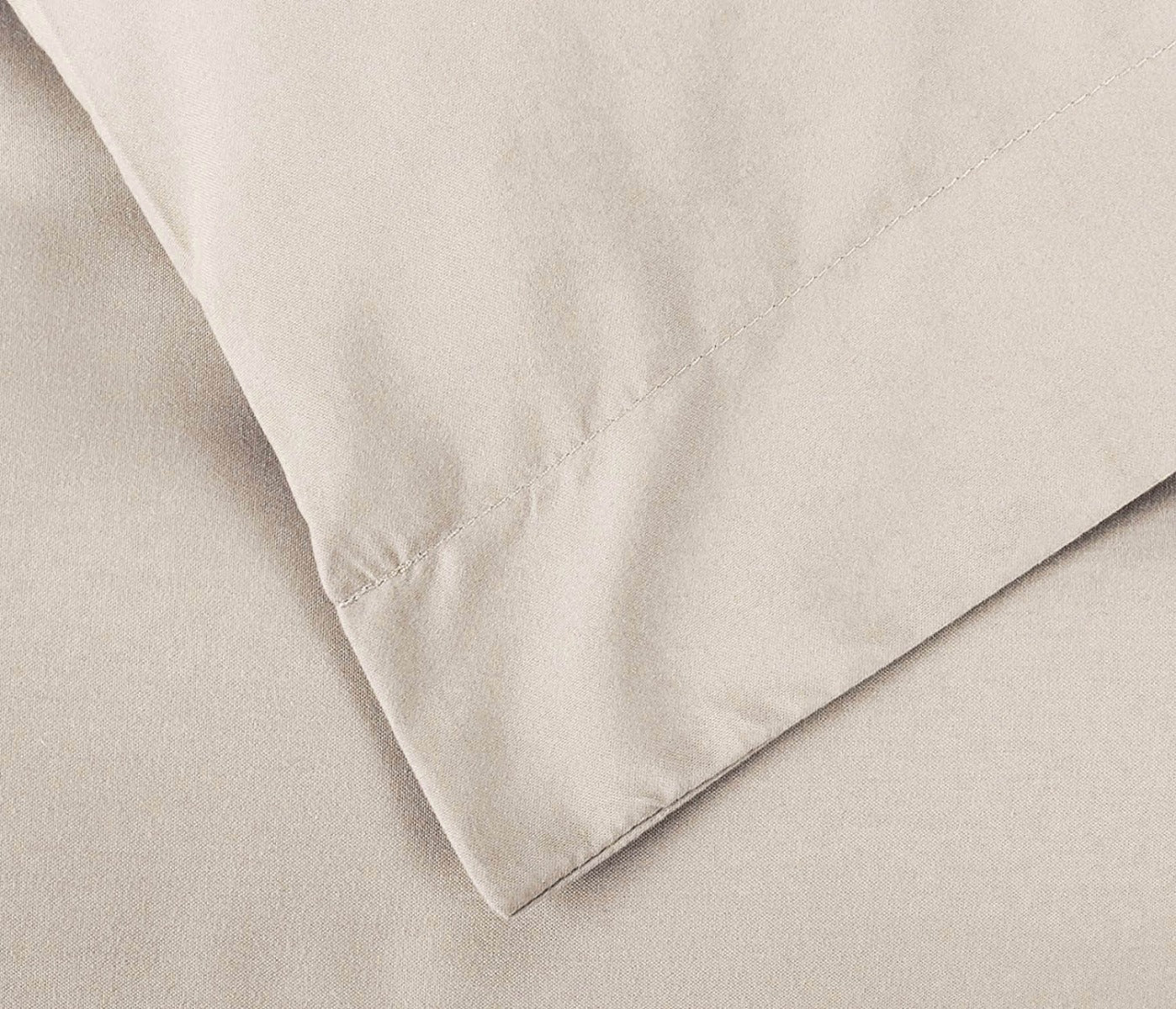 Single Size Linen Color Quilt Cover Set (2PCS)